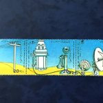 تمبر استریپ باند روز جهانی مخابرات سال1371